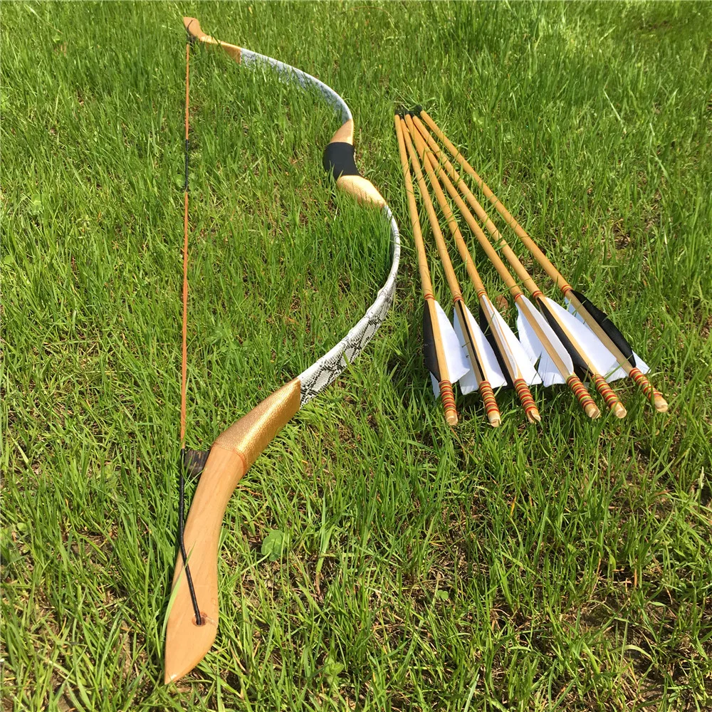 New Black & White Color Recurve Bow 20-60IBS +6 Arrows For Longbow Archery Hunting
New Black & White Color Recurve Bow 20-60IBS +6 Arrows For Longbow Archery Hunting