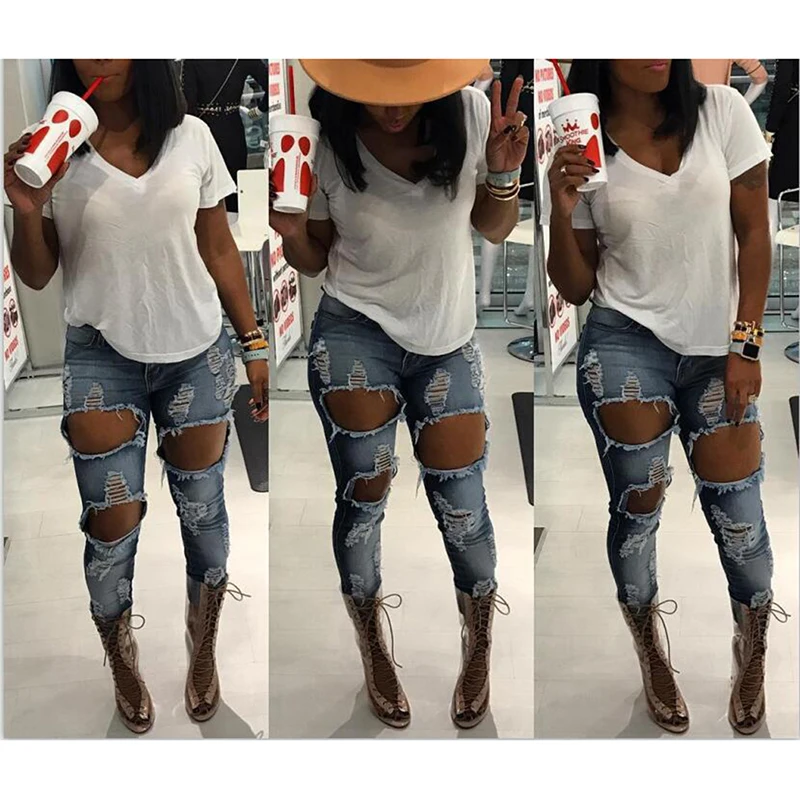 Bigsweety Denim Pants Fashion Hole Women Ankle Length Jeans Ripped Jean Destroyed Distressed Fit Skinny Ladies Pencil Pants
Bigsweety Denim Pants Fashion Hole Women Ankle Length Jeans Ripped Jean Destroyed Distressed Fit Skinny Ladies Pencil Pants