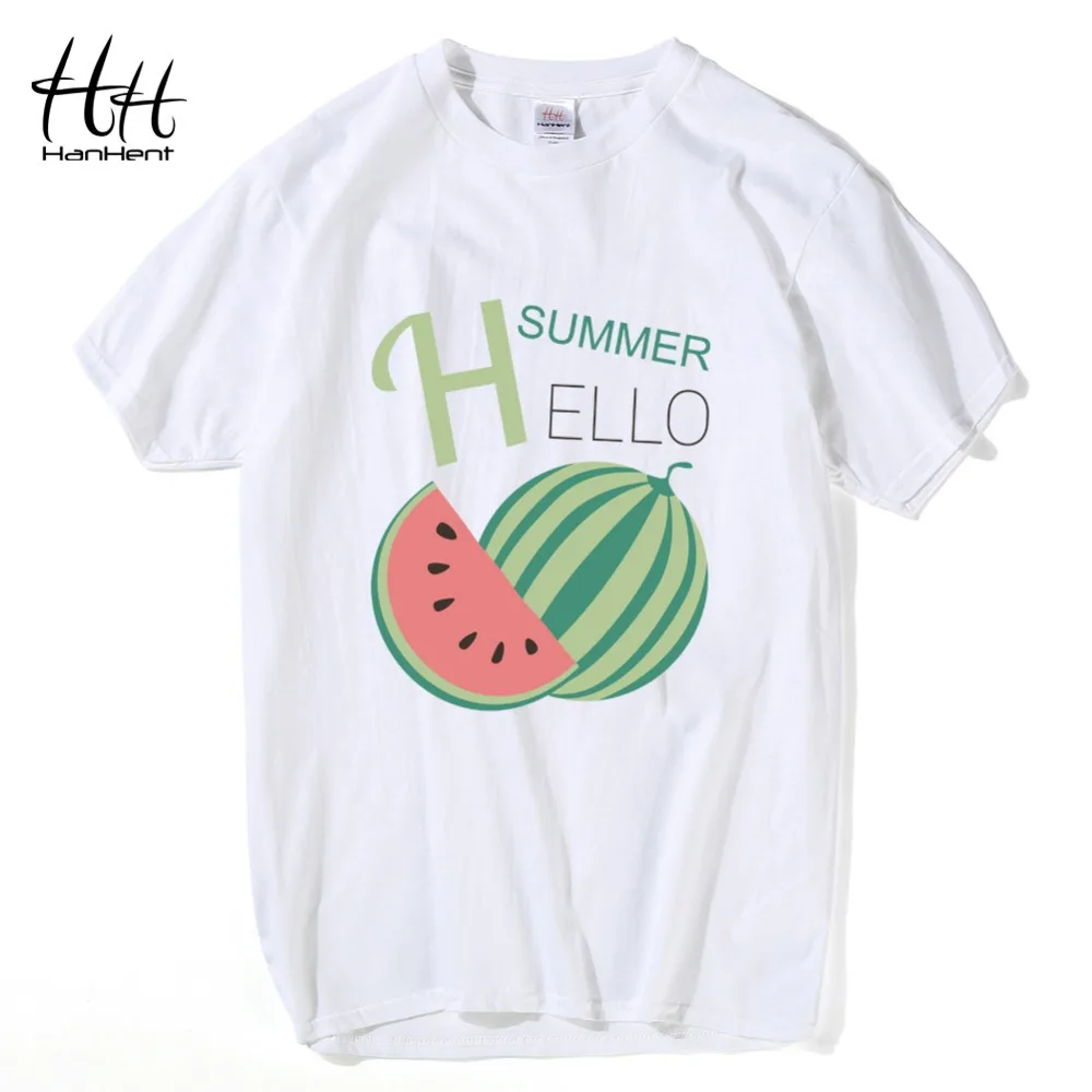 HanHent Watermelons Print T Shirt Man's Cotton Summer Solid T-shirt Home 2018 New Design fruit Tee shirts Beach Boys TH5345
HanHent Watermelons Print T Shirt Man's Cotton Summer Solid T-shirt Home 2018 New Design fruit Tee shirts Beach Boys TH5345