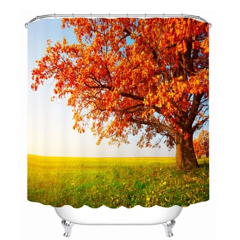 MYRU 3D Print Waterproof Red Maple Shower Curtains Bath Products Bathroom Decor with Hooks
MYRU 3D Print Waterproof Red Maple Shower Curtains Bath Products Bathroom Decor with Hooks