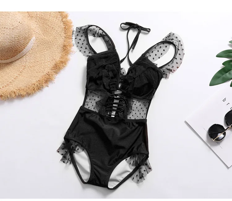 High-end Design Sexy One Piece Swimsuit Women Swimwear Lace Monokini Padded Swim Suit
High-end Design Sexy One Piece Swimsuit Women Swimwear Lace Monokini Padded Swim Suit
