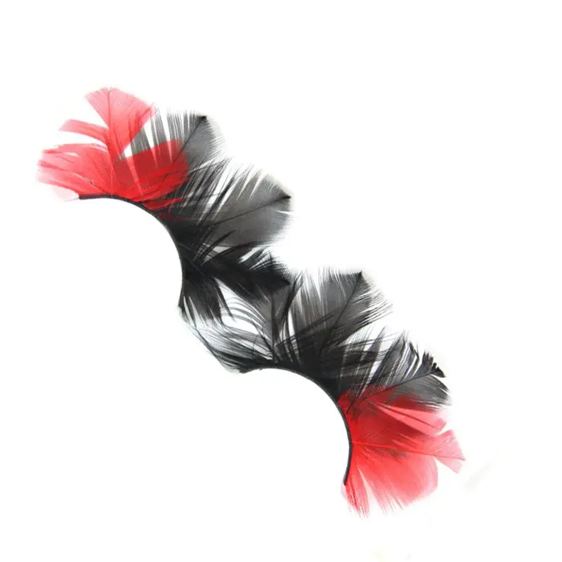 Colored Feather False Eyelashes Exaggerated Stage Red And Black Fake Eyelashes Pure Handmade Cotton Stalk Makeup Lashes
Colored Feather False Eyelashes Exaggerated Stage Red And Black Fake Eyelashes Pure Handmade Cotton Stalk Makeup Lashes