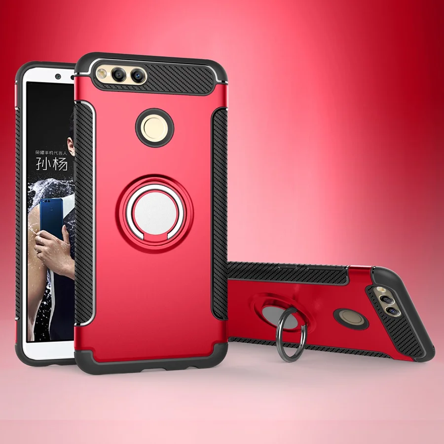 For Huawei Honor 7X Case soft silicon Hard PC Magnetic Ring armor Smartphone Cover For Honor 7X Honor7X Case Coque Fundas Black
For Huawei Honor 7X Case soft silicon Hard PC Magnetic Ring armor Smartphone Cover For Honor 7X Honor7X Case Coque Fundas Black