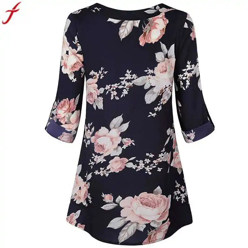 Women Long Sleeve Floral Printed Blouse Shirt 2018 Autumn V Neck Layered Shirt Blouses Loose Roll-Up Tunic Tops blusas mujer
Women Long Sleeve Floral Printed Blouse Shirt 2018 Autumn V Neck Layered Shirt Blouses Loose Roll-Up Tunic Tops blusas mujer
