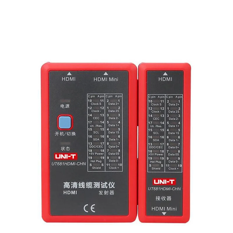 UNI-T UT681HDMI Cable Tester Network Cable Tester LED Status Display HDMI/MINI-HDMI Line Detector
UNI-T UT681HDMI Cable Tester Network Cable Tester LED Status Display HDMI/MINI-HDMI Line Detector