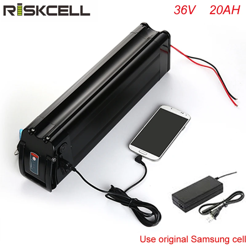 36volt 1000W electric bike battery 36v 20ah lithium ion battery pack silver fish akku with USB For Samsung cell
36volt 1000W electric bike battery 36v 20ah lithium ion battery pack silver fish akku with USB For Samsung cell