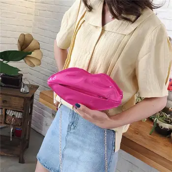 Women Red Lips Clutch Bag High Quality Ladies Pu Leather Chain Shoulder Bag Bolsa Evening Bag Lips Shape Purse
Women Red Lips Clutch Bag High Quality Ladies Pu Leather Chain Shoulder Bag Bolsa Evening Bag Lips Shape Purse