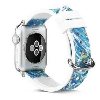 Painted Silicone Leather strap for apple watch series 5 4 3 2 1 watchbands for iwatch edition 38 40 42 44 MM Band
Painted Silicone Leather strap for apple watch series 5 4 3 2 1 watchbands for iwatch edition 38 40 42 44 MM Band