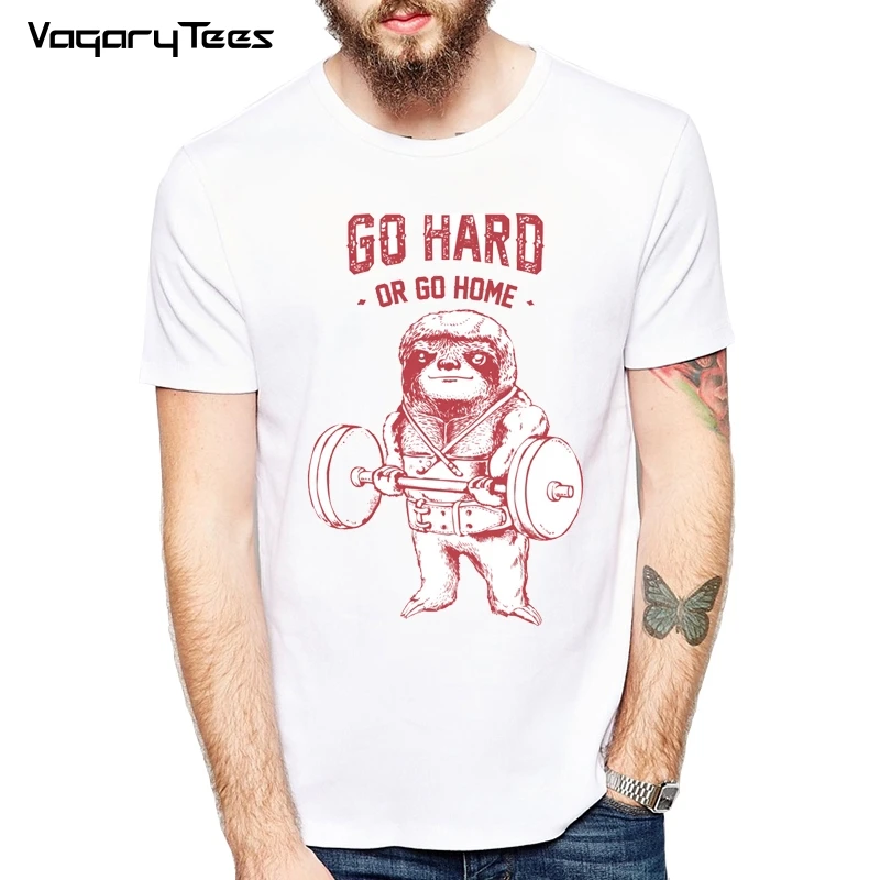 Hot Sale Fashion Sloth/Cat/Frenchie Exercise Hard Design Mne's Creative Printed T-shirt Short Sleeve Male Funny Tops Hipster Tee
Hot Sale Fashion Sloth/Cat/Frenchie Exercise Hard Design Mne's Creative Printed T-shirt Short Sleeve Male Funny Tops Hipster Tee