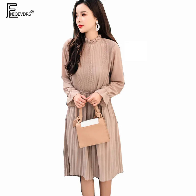 Pleated Dresses Pink Hot Women Fashion Korean Style Design 2019 New Slim Waist Belt Flare Sleeve Red Black Chiffon Dress 1278
Pleated Dresses Pink Hot Women Fashion Korean Style Design 2019 New Slim Waist Belt Flare Sleeve Red Black Chiffon Dress 1278