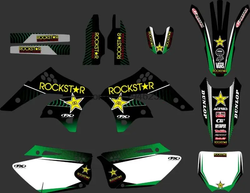 TEAM Rockstar GRAPHICS & BACKGROUNDS DECALS STICKERS Kits For Kawasaki KX250F KXF250 KX 250F KXF 250 2006 2007 2008
TEAM Rockstar GRAPHICS & BACKGROUNDS DECALS STICKERS Kits For Kawasaki KX250F KXF250 KX 250F KXF 250 2006 2007 2008