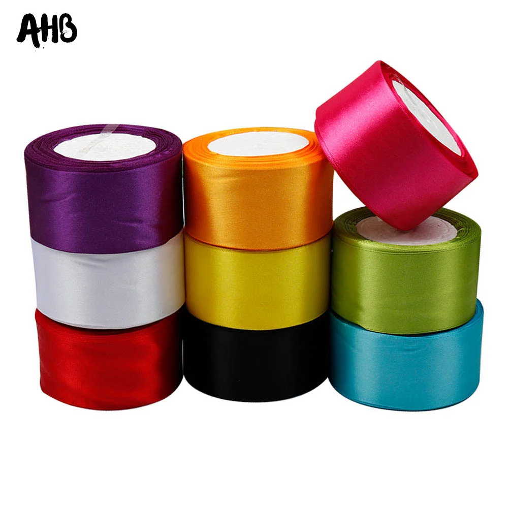 AHB 2" Single Face Satin Ribbon Webbing Decoration Gift Packing Belt DIY Crafts Ribbons Multi-colors Available 25yards
AHB 2" Single Face Satin Ribbon Webbing Decoration Gift Packing Belt DIY Crafts Ribbons Multi-colors Available 25yards