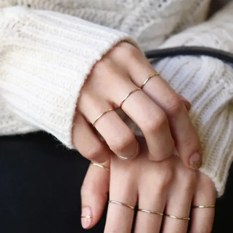 925 Sterling Silver Minimalist Line Rings for Women Girls Femme Fashion Superfine Finger Ring Hipster Female Trendy S925 Jewelry
925 Sterling Silver Minimalist Line Rings for Women Girls Femme Fashion Superfine Finger Ring Hipster Female Trendy S925 Jewelry