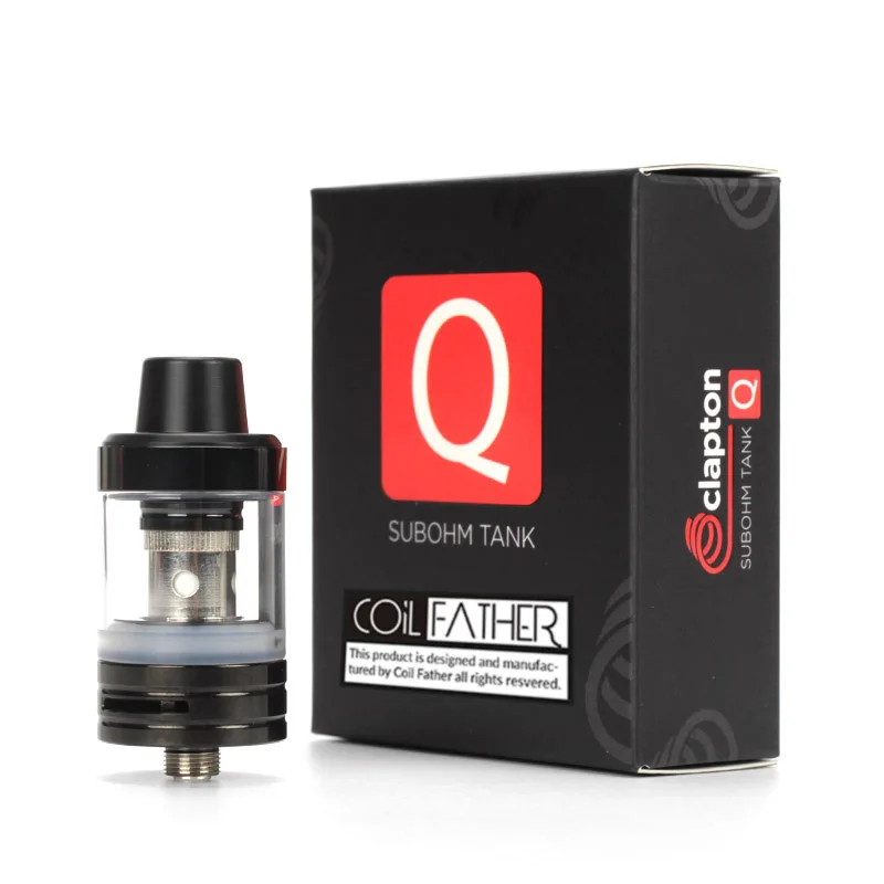 Coil Father ClaptonQ Subohm Tank 0.5ohm Coils Heads Q Subohm Huge Cloud RDA for 510 Electronic Cigarette Mod Vaporizer Atomizer
Coil Father ClaptonQ Subohm Tank 0.5ohm Coils Heads Q Subohm Huge Cloud RDA for 510 Electronic Cigarette Mod Vaporizer Atomizer