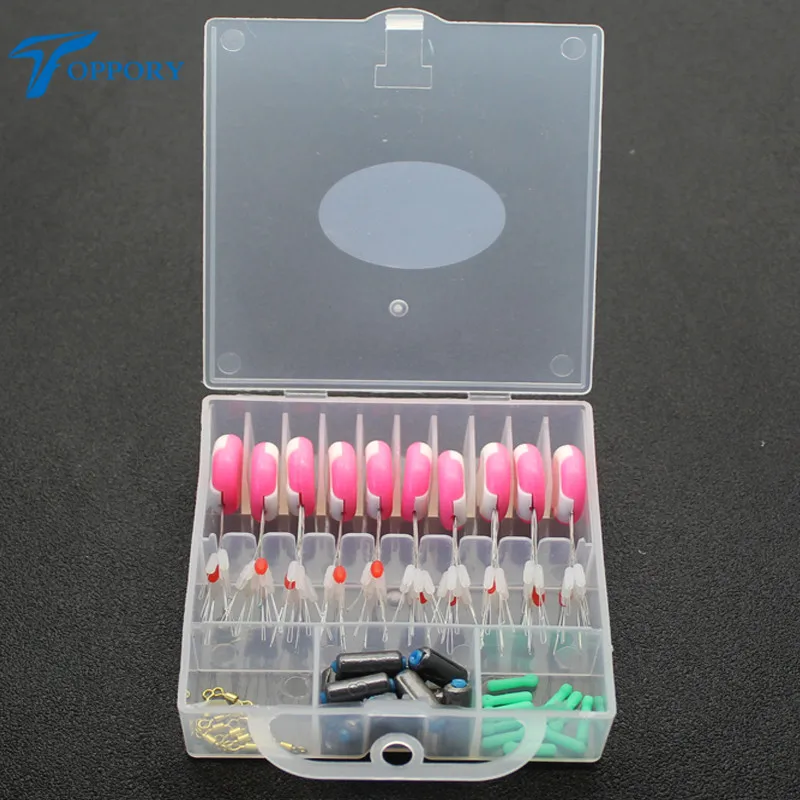 Toppory 10Sets/box Herabuan Fishing Line Set DIY Making Accessories Fishing Swivel Float Seat Space Bean Lead Sink Tackle Box
Toppory 10Sets/box Herabuan Fishing Line Set DIY Making Accessories Fishing Swivel Float Seat Space Bean Lead Sink Tackle Box