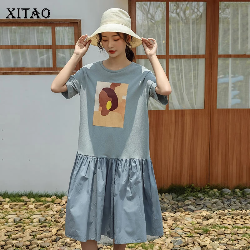 XITAO Cartoon print Splice Midi Dress Short Sleeve Preppy Style Summer Clother for Women Pullover 2019 New Casual WLD1187
XITAO Cartoon print Splice Midi Dress Short Sleeve Preppy Style Summer Clother for Women Pullover 2019 New Casual WLD1187