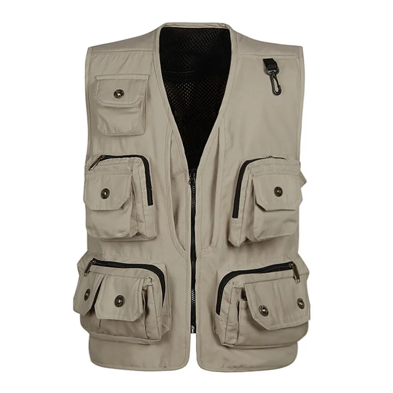 Spring and Autumn New Multi-Pocket Men's Vest Professional Work clothes / Photography / Outdoor Fishing Copper Buckle Vest
Spring and Autumn New Multi-Pocket Men's Vest Professional Work clothes / Photography / Outdoor Fishing Copper Buckle Vest