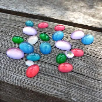 40pcs/lot Multicolors Oval Resin Faux Cat Eye Cabochon 6x8 8x10 10x14 13x18mm for DIY Pendant Jewelry Making Materials Supplier 
40pcs/lot Multicolors Oval Resin Faux Cat Eye Cabochon 6x8 8x10 10x14 13x18mm for DIY Pendant Jewelry Making Materials Supplier