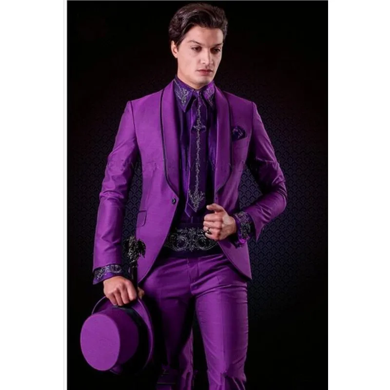 2017 Italian Stylish Purple Men Suit Regular Fit 2 Pieces Set Smart Casual Man Suit Tuxedos Men Suits For Wedding (Jacket+Pants)
2017 Italian Stylish Purple Men Suit Regular Fit 2 Pieces Set Smart Casual Man Suit Tuxedos Men Suits For Wedding (Jacket+Pants)