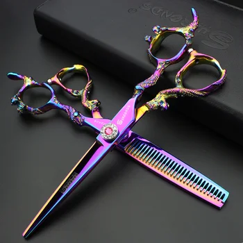 6 inch high quality hairdressing salon hair salon dedicated dragon handle hair scissors color scissors free shipping
6 inch high quality hairdressing salon hair salon dedicated dragon handle hair scissors color scissors free shipping