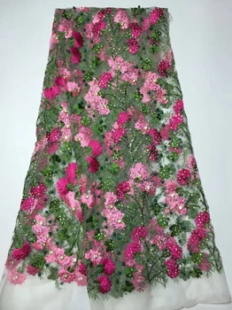 Beaded Fashion African Lace Fabric Pink Tulle With Rhinestones French Lace High Quality dentelle sewing wedding dress
Beaded Fashion African Lace Fabric Pink Tulle With Rhinestones French Lace High Quality dentelle sewing wedding dress