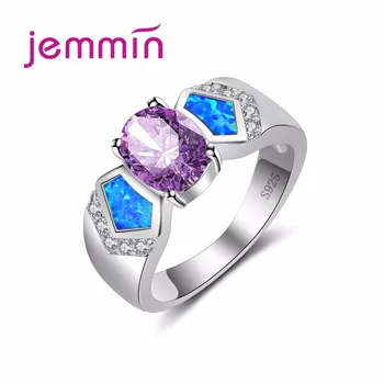 925 Sterling Silver Fine Opal Wedding Rings for Women Purple&White Crystal Stone Engagement Ring Jewelry Anillos Party G
925 Sterling Silver Fine Opal Wedding Rings for Women Purple&White Crystal Stone Engagement Ring Jewelry Anillos Party G