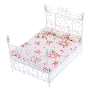 ABWE Best Sale 1: 12 Dollhouse Miniature Bedroom Furniture Metal Bed With Mattress Accessory Toy White
ABWE Best Sale 1: 12 Dollhouse Miniature Bedroom Furniture Metal Bed With Mattress Accessory Toy White