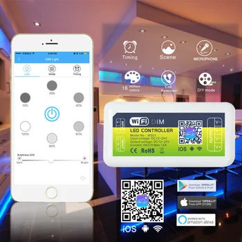 E-commerce explosion model WiF controller LED monochrome controller Amazon Echo voice control APP control
E-commerce explosion model WiF controller LED monochrome controller Amazon Echo voice control APP control
