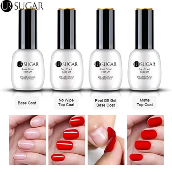 UR SUGAR 15ml Top Coat Base Coat Gel Nail Polish Soak Off UV Gel Varnish Peel Off Matte Nail Art Gel varnish
UR SUGAR 15ml Top Coat Base Coat Gel Nail Polish Soak Off UV Gel Varnish Peel Off Matte Nail Art Gel varnish