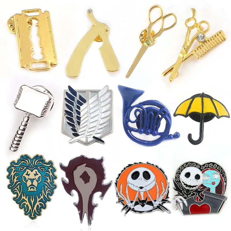 20Pcs/lot Attack On Titan Brooch Nightmare Before Christmas Pins Badges Lapel Pin Shirts On Backpack Women Men Jewelry Gift
20Pcs/lot Attack On Titan Brooch Nightmare Before Christmas Pins Badges Lapel Pin Shirts On Backpack Women Men Jewelry Gift