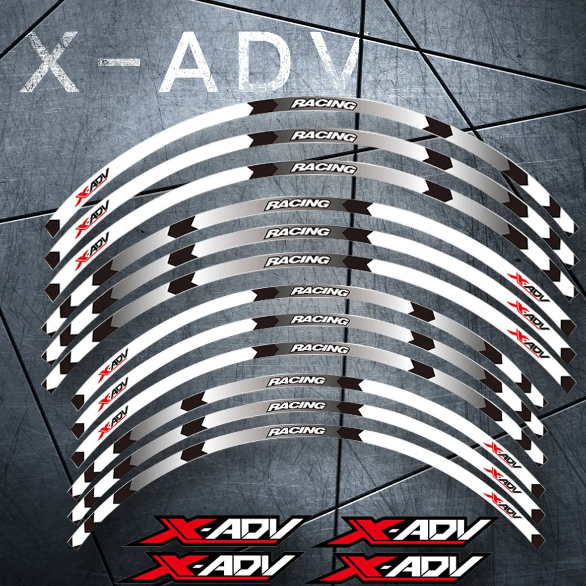 Hot sell Motorcycle front and rear wheels Edge Outer Rim Sticker Reflective Stripe Wheel Decals For HONDA XADV 2017 2018
Hot sell Motorcycle front and rear wheels Edge Outer Rim Sticker Reflective Stripe Wheel Decals For HONDA XADV 2017 2018