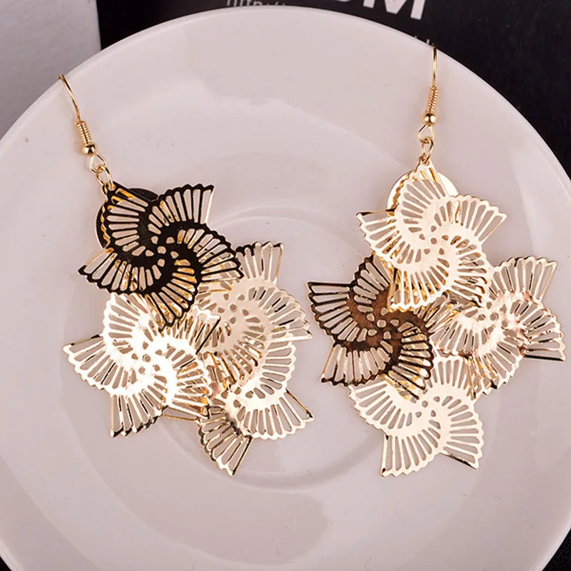 yiwu Jewelry Clip Earrings Vintage windmill Hollow Women Silver Gold Leaflike Long punk NO Pierced Earrings Wholesale
yiwu Jewelry Clip Earrings Vintage windmill Hollow Women Silver Gold Leaflike Long punk NO Pierced Earrings Wholesale