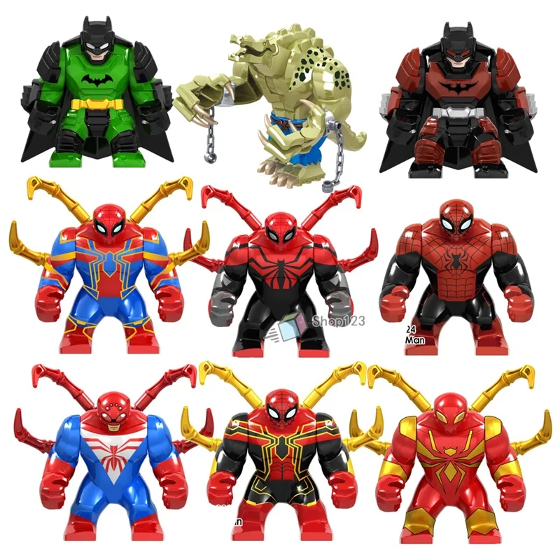Single Big Size Blocks Crocodile Man Spider Man Polar Armor Iron Man Batman Thanos Building Blocks Toys For Children
Single Big Size Blocks Crocodile Man Spider Man Polar Armor Iron Man Batman Thanos Building Blocks Toys For Children