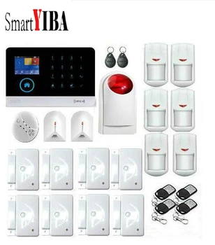 SmartYIBA App Control 3G Security Alarm System With Glass Break Sensor Smoke Detector Motion PIR Alarm GPRS SMS Alarm Kits
SmartYIBA App Control 3G Security Alarm System With Glass Break Sensor Smoke Detector Motion PIR Alarm GPRS SMS Alarm Kits