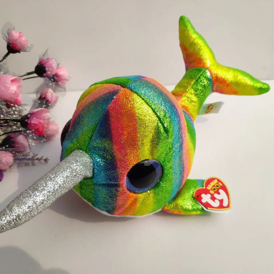 NORI narwhal fish with tag and TY 1PC 15CM whale fish Plush Toys Stuffed animals KIDS TOYS VALENTINE GIFT
NORI narwhal fish with tag and TY 1PC 15CM whale fish Plush Toys Stuffed animals KIDS TOYS VALENTINE GIFT