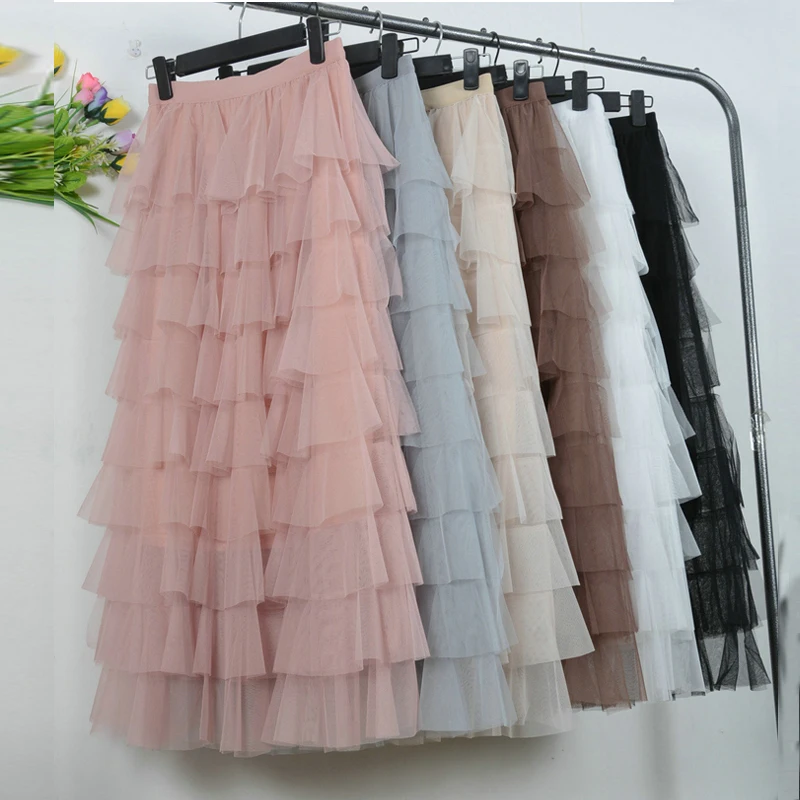 Candy Multi-Layer Tiered Ankle Length Tulle Skirts Mesh Cakee Layered High Waisted Long Skirts
Candy Multi-Layer Tiered Ankle Length Tulle Skirts Mesh Cakee Layered High Waisted Long Skirts