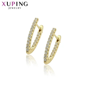 Xuping New Arrival V-shaped Synthetic Cubic Zirconia Light Gold Color Plated Jewelry Earrings for Women Gifts 97085
Xuping New Arrival V-shaped Synthetic Cubic Zirconia Light Gold Color Plated Jewelry Earrings for Women Gifts 97085