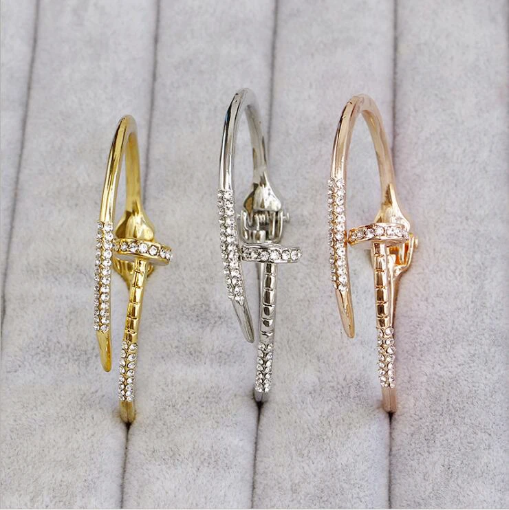 Screws Nail Cuff Bangles Copper Love Bracelets For Women Gold Pulsera Jewelry Stainless Steel Screw Bracelet Pulseiras
Screws Nail Cuff Bangles Copper Love Bracelets For Women Gold Pulsera Jewelry Stainless Steel Screw Bracelet Pulseiras