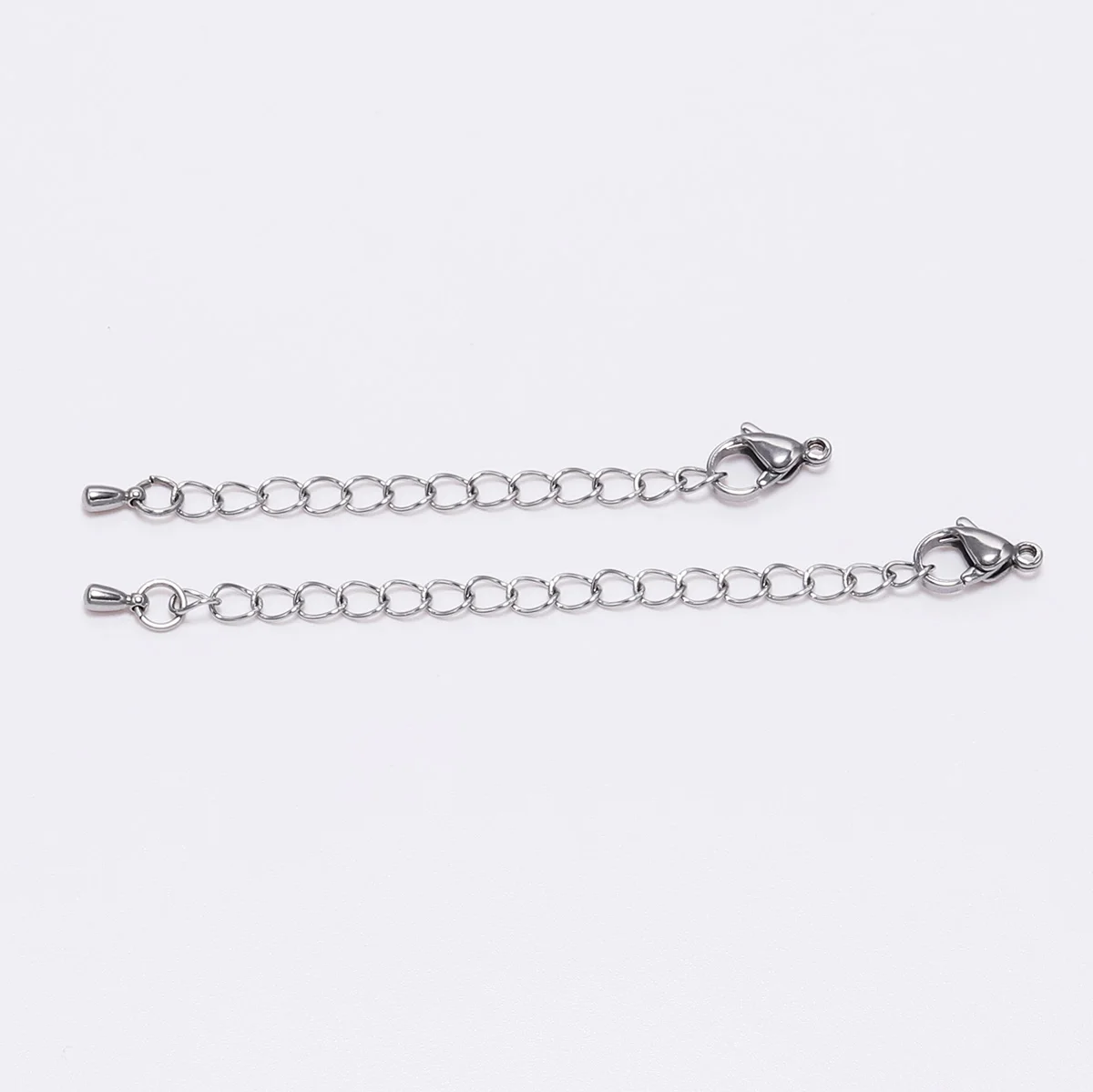 10Pcs/Lot Stainless Steel Extension Extender Tail Chains With Lobster Clasps Water Drop For DIY Bracelet Necklace Jewelry Making
10Pcs/Lot Stainless Steel Extension Extender Tail Chains With Lobster Clasps Water Drop For DIY Bracelet Necklace Jewelry Making