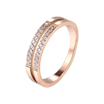 Beautiful Double-layer Set With 22 Zircon Rings For Wedding Titanium Steel Top Quality Brand Love Woman Ring Wholesale
Beautiful Double-layer Set With 22 Zircon Rings For Wedding Titanium Steel Top Quality Brand Love Woman Ring Wholesale