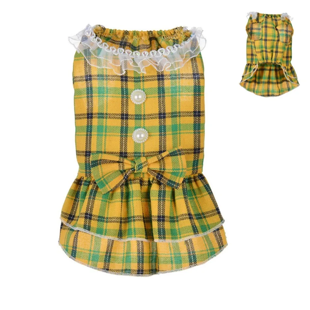 Q3 New 2019 Summer Pet Plaid Dress Dog Clothes Cat Puppy Dress Plaid Skirt with Bow-knot Yorkie Poodle for Small Dog Costume
Q3 New 2019 Summer Pet Plaid Dress Dog Clothes Cat Puppy Dress Plaid Skirt with Bow-knot Yorkie Poodle for Small Dog Costume