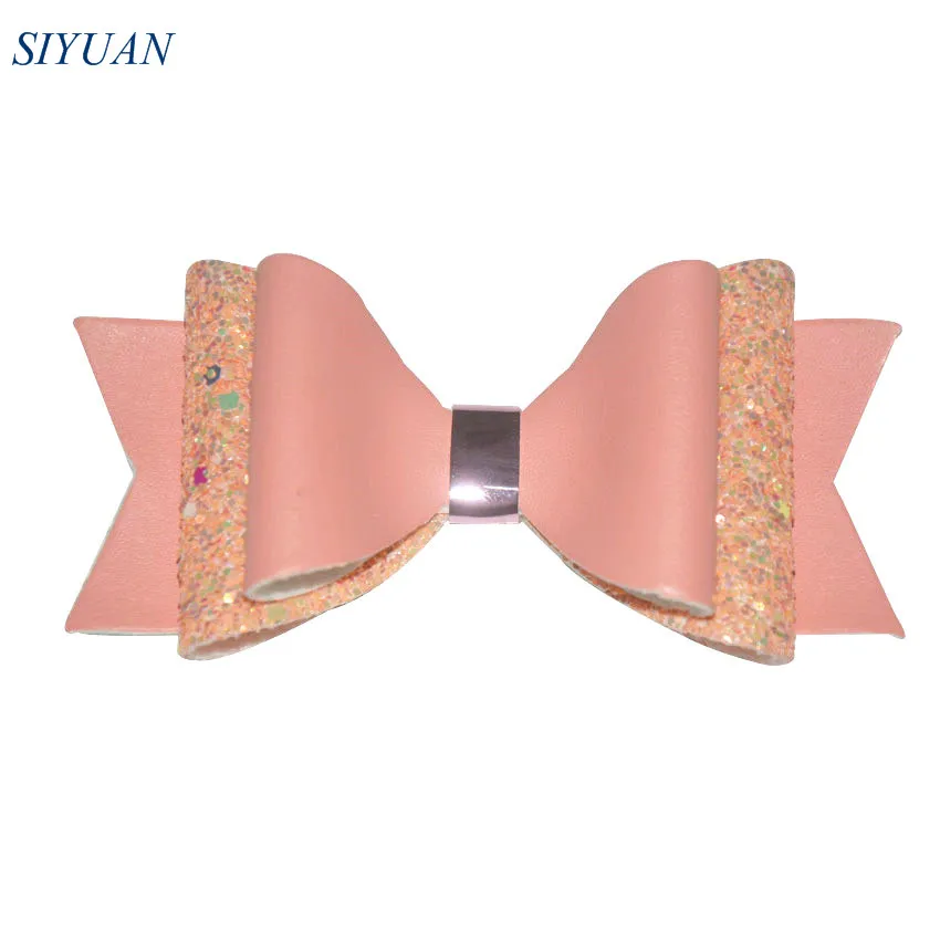 1pcs/lot 4'' Boutique PU Leather Sequin Bow With Hair Clip Best Gift for Girl Lovely Hairbow Super Quality HDJ137
1pcs/lot 4'' Boutique PU Leather Sequin Bow With Hair Clip Best Gift for Girl Lovely Hairbow Super Quality HDJ137