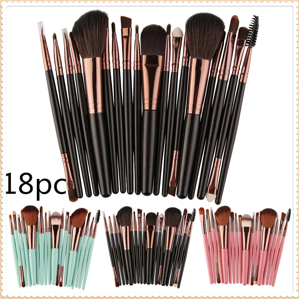 18Pcs Makeup Brushes Tool Set Cosmetic Powder Eye Shadow Foundation Blush Blending Beauty Make Up Brush Maquiagem #8
18Pcs Makeup Brushes Tool Set Cosmetic Powder Eye Shadow Foundation Blush Blending Beauty Make Up Brush Maquiagem #8