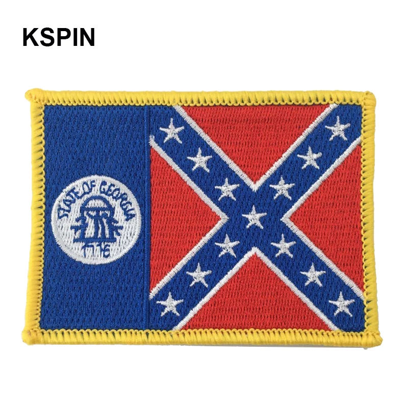GEORGIA State Flag patches Embroidered Flag Stickers Clothes Iron on Clothes Military Patch PVC 
GEORGIA State Flag patches Embroidered Flag Stickers Clothes Iron on Clothes Military Patch PVC