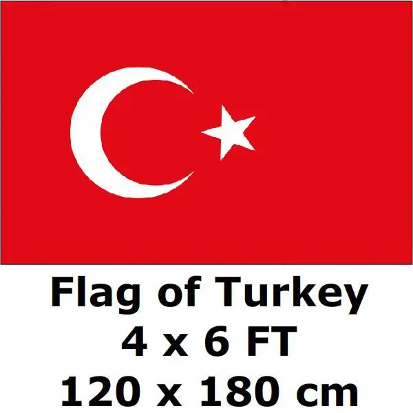Turkey Turk Flag 120 x 180 cm 100D Polyester Large Big Flag of Turkey National Flag Country Banner
Turkey Turk Flag 120 x 180 cm 100D Polyester Large Big Flag of Turkey National Flag Country Banner