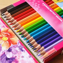 水溶性木製色鉛筆水彩鉛筆学生子供アート絵画クリエイティブ描画落書き学用品(China)