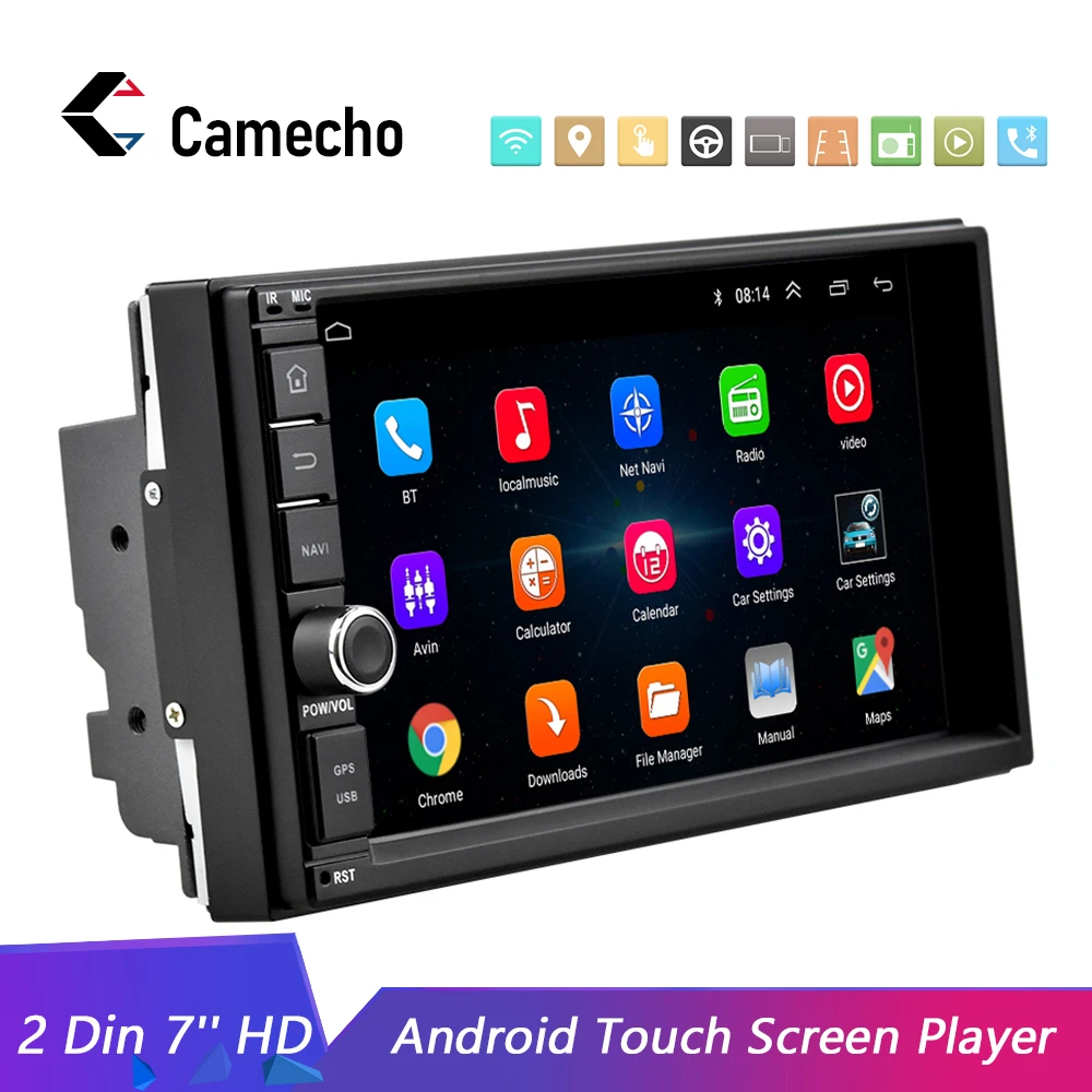 Camecho 2din 7 car radio Android8.1 Car Multimedia Player GPS navi WIFI Mirrorlink for Volkswagen Nissan Hyundai Car Autoradio
Camecho 2din 7 car radio Android8.1 Car Multimedia Player GPS navi WIFI Mirrorlink for Volkswagen Nissan Hyundai Car Autoradio