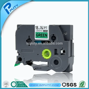 TZe741 TZ2-741 Printer Ribbon 18mm Black on Green 5PCS Laminated Label Tape for Brother P-Touch Label Printer
TZe741 TZ2-741 Printer Ribbon 18mm Black on Green 5PCS Laminated Label Tape for Brother P-Touch Label Printer