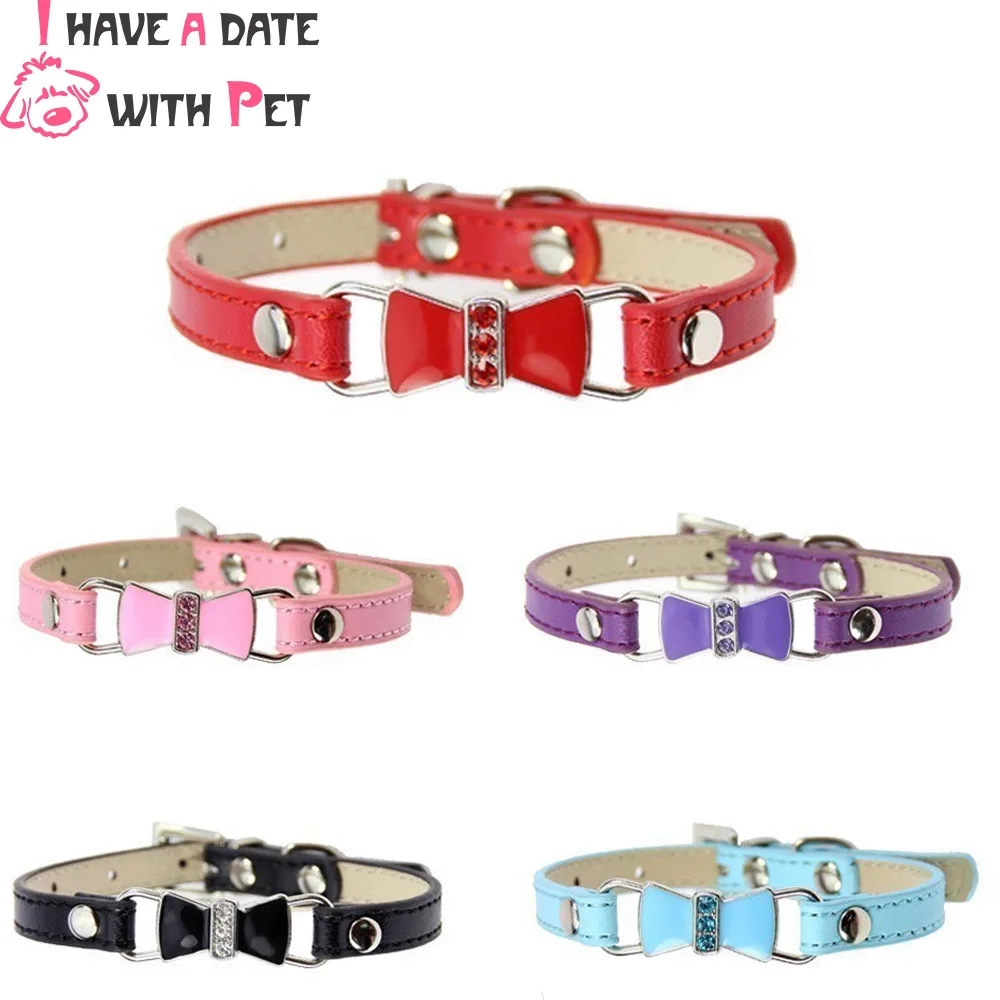 Pet Product Cat Dog Collar Personalized With Rhinestone Lovely Bowknot Puppy Chihuahua Collars Kitten Necklace Cat Supplies
Pet Product Cat Dog Collar Personalized With Rhinestone Lovely Bowknot Puppy Chihuahua Collars Kitten Necklace Cat Supplies
