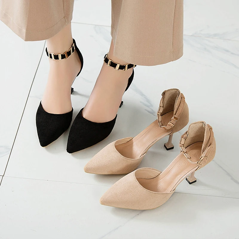 Stiletto sandals 2019 spring single shoes new wild fairy word buckle small fresh pointed high-heeled shoes
Stiletto sandals 2019 spring single shoes new wild fairy word buckle small fresh pointed high-heeled shoes